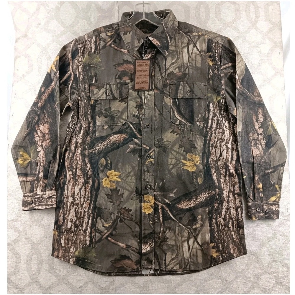 Master Sportsman‎ Camouflage Long Sleeve Button Up Shirt Men XL Sherbrooke HD